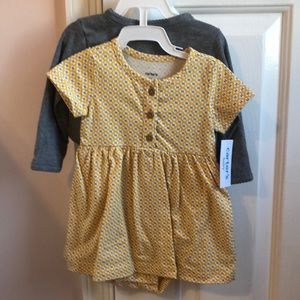 NWT Carters dress with cardigan
